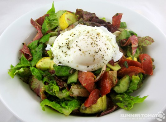 poached-egg-salad Poached Egg Salad